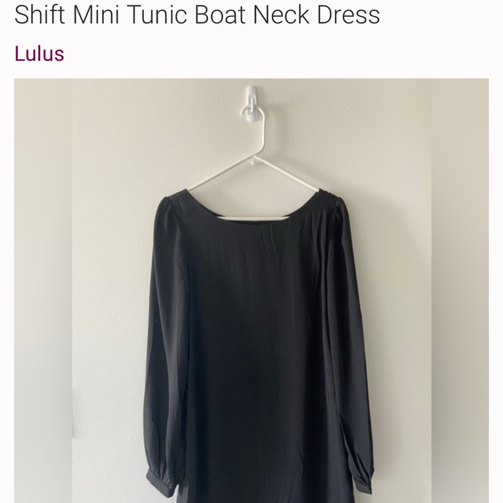 Lulu's Classic Black Shift Dress